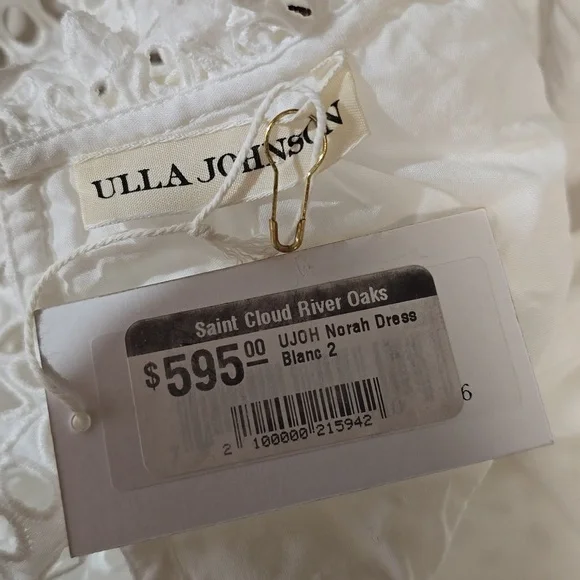 Ulla Johnson Norah Eyelet Mini Dress White Size 2 NWT - Picture 5 of 6